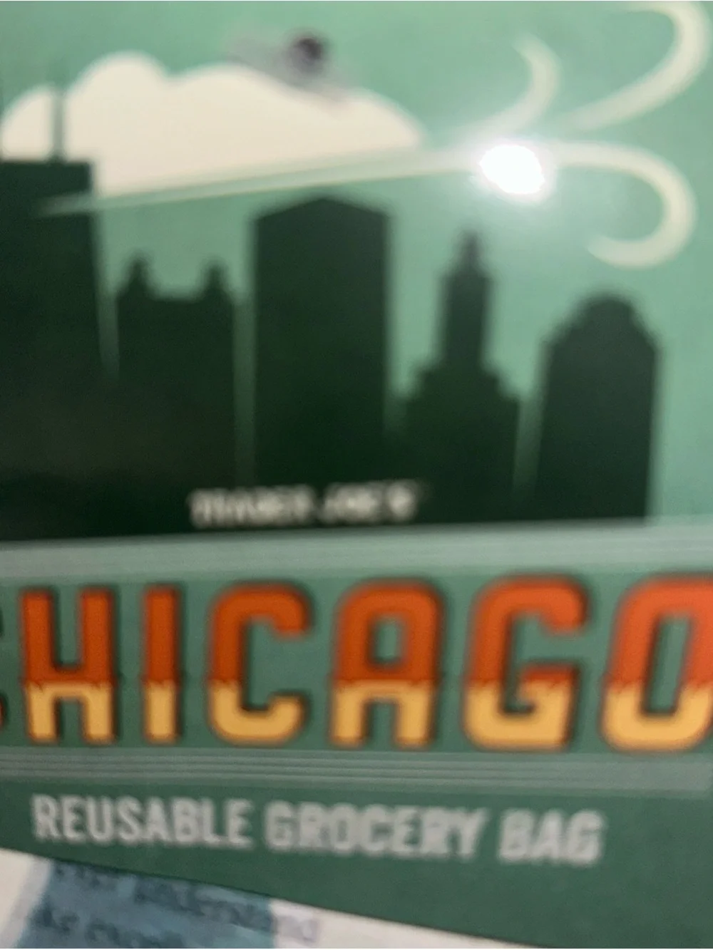 NWT Trader Joe's Reusable Regional Bag (Chicago, Illinois | IL)